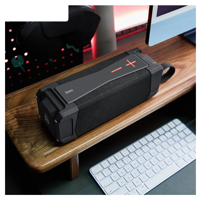 Picture of Hoco HC6 Magic Sports Bluetooth Speaker | BT 5.0 | 4000 mAh Battery | Dual 66 mm 10 W Drivers | TWS Stereo, FM, TF-card & AUX | 6 H Music Playback | IPX4 Water‑Resistant | Portable