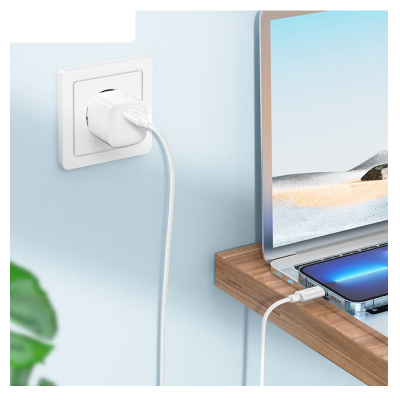 Picture of Hoco X88 Type‑C → Lightning Fast Charging Cable | PD 20 W | 1 m PVC‑Jacketed | 3 A High‑Speed & 480 Mbps Data | Durable Connectors | iPhone & iPad Compatible | Portable Black/White Options