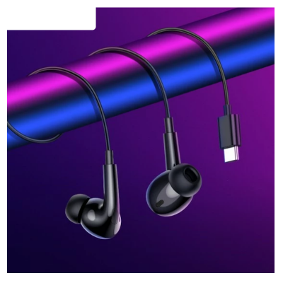 Picture of Hoco M101 Pro Type-C | 14 mm Deep‑Bass Drivers | Inline Mic & Volume Control | 1.2 m Tangle‑Free Cable | Clear Calls & Music | Type‑C Earphones BD