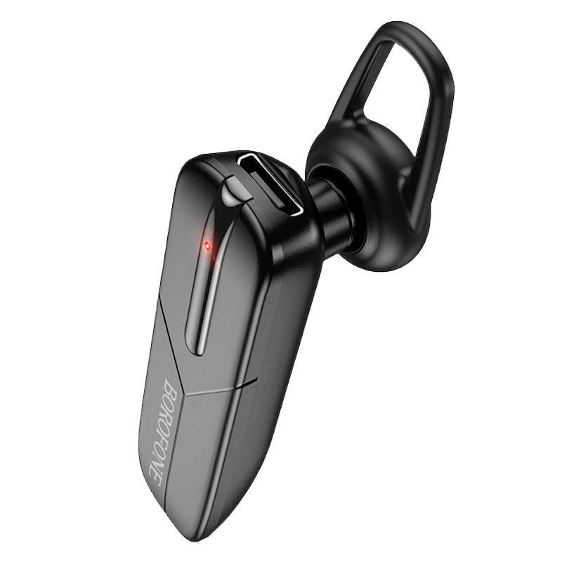 Picture of BOROFONE | BC36 “Lucky” Mono Bluetooth Headset | Bluetooth 5.0 (JL AC6963) | 6h Talk/Music, 180h Standby | 70mAh, ~1h Charge | Lightweight 7g, 62×14×21mm | Voice Prompts, MFB Control | For Android & iPhone.
