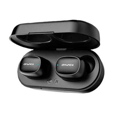 Picture of Awei | T13 Pro TWS Wireless Earbuds | Bluetooth 5.1, 8mm Driver | Up to 8h Playtime (30h with Case) | 50mAh Buds + 300mAh Case | IPX6, Touch Control, USB-C | For Android & iPhone.