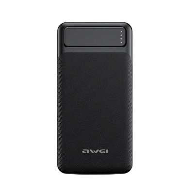 Picture of AWEI | P5K 10000mAh Power Bank | Dual USB 5V/2.1A (10.5W) Output | Dual Input Type-C & Micro 5V/2.1A | Li-Polymer | Slim & Lightweight Portable Charger | For Android & iPhone.