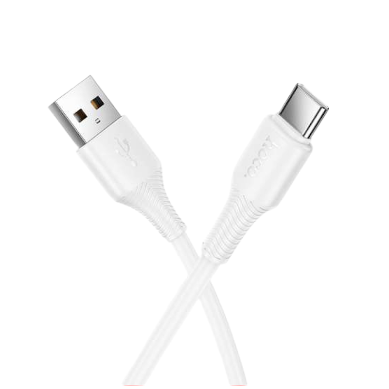 Picture of HOCO | X120 PVC Type-C Data Cable | USB-A to Type-C | 3A Fast Charging | 480 Mbps Data Sync | 1m Length, 25g | Reinforced Joints, OD 3.8 mm | For Android Phones, Tabs & Type-C Devices