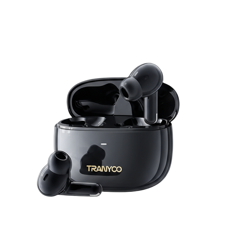 Picture of TRANYOO | T-M2 ANC+ENC TWS Wireless Earbuds | Bluetooth 5.4 (JL7006F8) | 7h Playtime, 250mAh Case | Low-Latency Game Mode | IPX4 Water Resistant | Type-C Charging | For Android & iPhone.