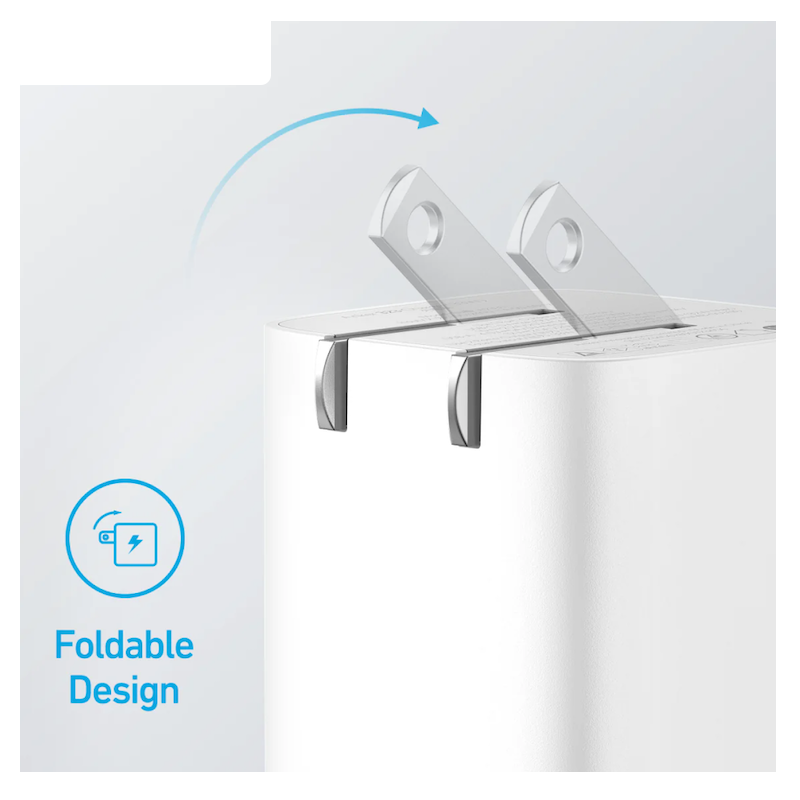 Picture of Anker | 323 Charger (33W) Dual-Port Wall Charger | USB-C PD 33W + USB-A | 20W+12W When Both Ports Used | PowerIQ 3.0, ActiveShield | Foldable Plug (US/UK) | For iPhone, Samsung, Xiaomi, Pixel