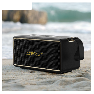 Picture of ACEFAST | K3 Max | 80W Peak Portable Bluetooth 5.4 Speaker | 2.1 System (1×Mid-Low + 2×Tweeters) + Passive Radiator | IPX6 | 5000mAh ≈20H | USB/TF/AUX/TWS | DSP & RGB Lights | USB-C Charging | With Strap Handle