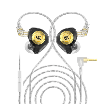 Picture of KZ | EDX Ultra | Wired In-Ear Monitor (IEM) with Mic | 10mm Dual-Magnetic Dynamic Driver | Detachable 0.75mm 2-Pin Cable, 3.5mm | 26Ω, 112dB, 20–40kHz | Hi-Fi Bass Earphones for Music & Gaming.