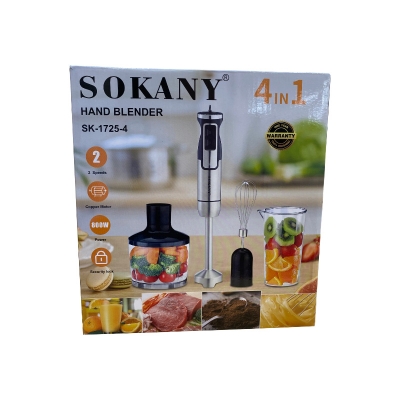 Picture of Sokany Hand Blender | Egg Beater | Grinder | Juicer |  SK-1725-4 500W