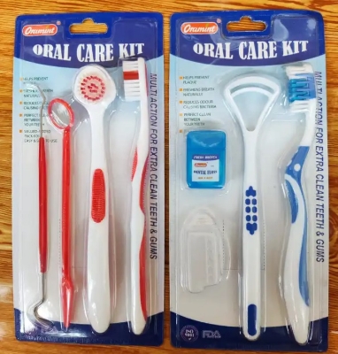 Picture of 1Set DR.Smith Dental Tooth Brush Tongue Cleaner Floss Travel Case Kit 4 Accessory Dental Flosser Dental Lab Oral Hygiene TK23