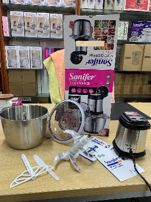 Picture of Sonifer  FOOD CHOPPER SF-8117  SBLADE  3.0L  500W  Ideal For Preparing Vegetable, Meat And Even More | Card design. Firm installation New S blade  chopping system  Double knife, Can be combined  30 °Angle knife technology. No dead angle, Full stirring.