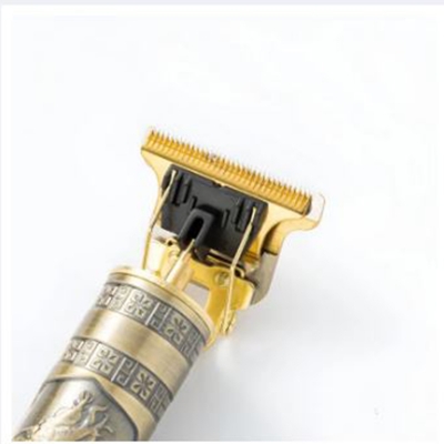 Picture of T9 Vintage Double battery with Rechargeable Hair Clipper Trimmer metal body For Men and Women