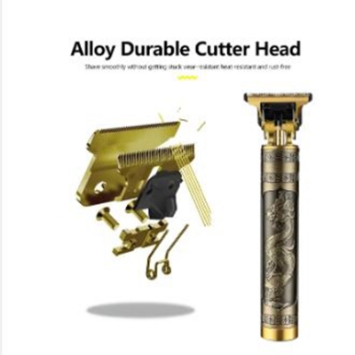 Picture of T9 Vintage USB C Type cable with Rechargeable Hair Trimmer metal body For Men and Women