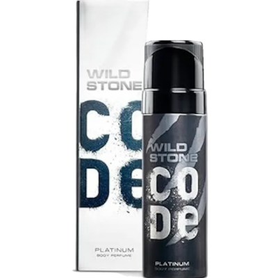 Picture of Wild Stone - Code Platinum No Gas Body Perfume For Men, Long Lasting Intense Fragrance, 120ml