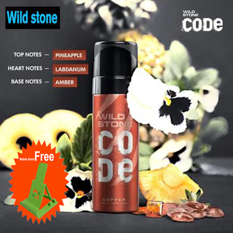 Picture of Wild Stone - Code Copper No Gas Body Perfume For Men, Long Lasting Intense Fragrance - 120ml