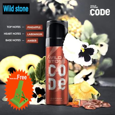 Picture of Wild Stone - Code Copper No Gas Body Perfume For Men, Long Lasting Intense Fragrance - 120ml