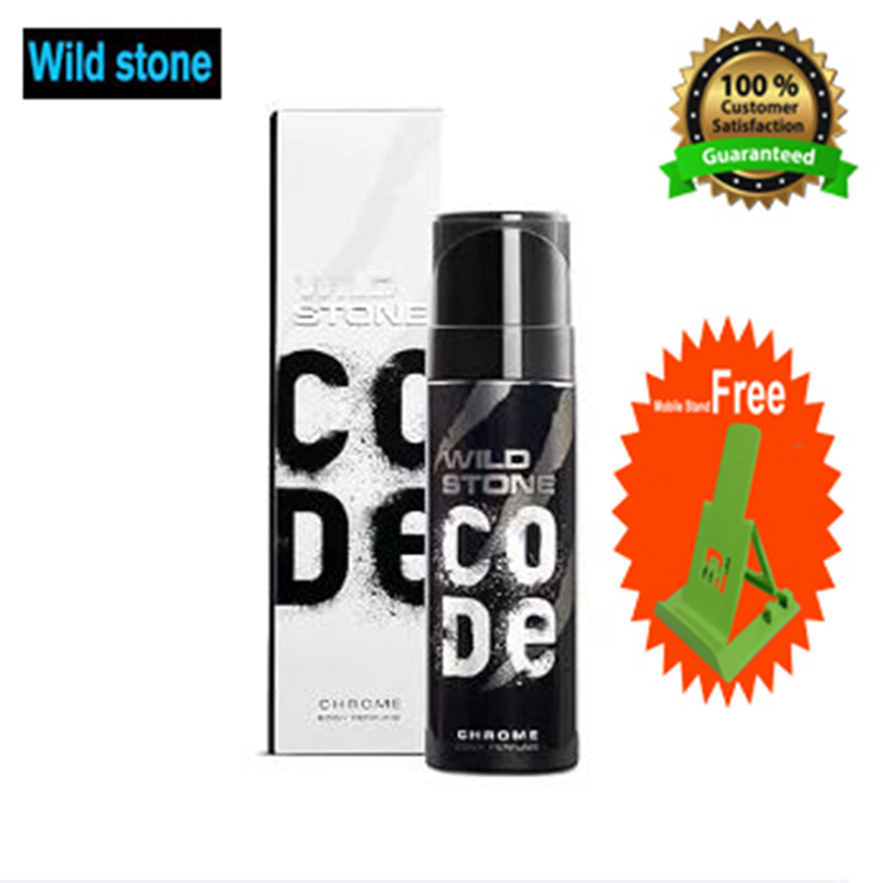 Picture of Wild Stone - Code Chrome No Gas Body Perfume For Men, Long Lasting Intense Fragrance - 120ml