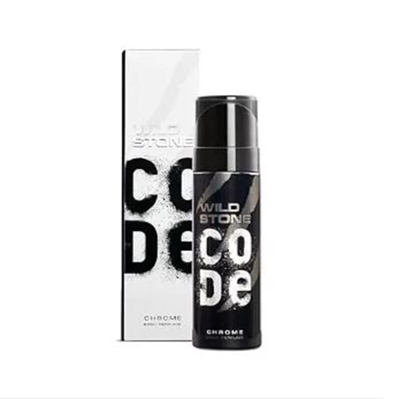 Picture of Wild Stone - Code Chrome No Gas Body Perfume For Men, Long Lasting Intense Fragrance - 120ml