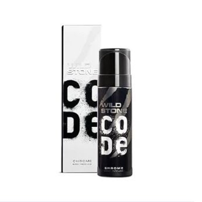 Picture of Wild Stone - Code Chrome No Gas Body Perfume For Men, Long Lasting Intense Fragrance - 120ml
