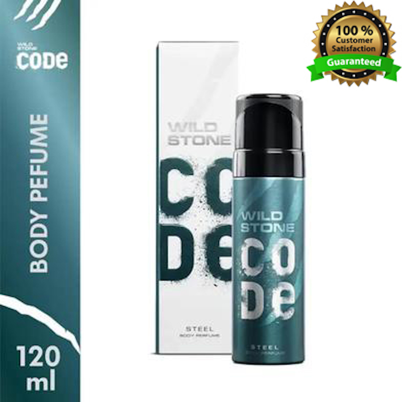 Picture of Wild Stone - Code Steel No Gas Body Perfume For Men, Long Lasting Masculine Fragrance - 120ml
