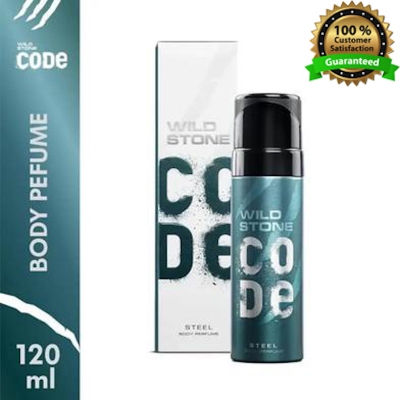Picture of Wild Stone - Code Steel No Gas Body Perfume For Men, Long Lasting Masculine Fragrance - 120ml