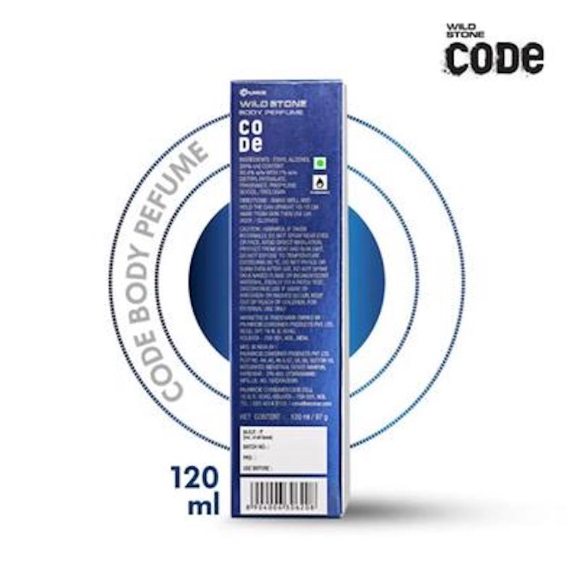 Picture of Wild Stone - Code Titanium No Gas Body Perfume For Men, Long Lasting Intense Fragrance - 120ml