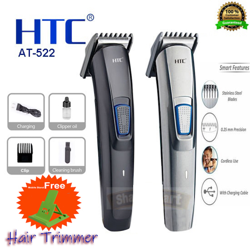 Picture of Htc At-522 Rechargeable Cordless Trimmer for Men  Black Trimmer  Trimmer For Men - Trimmer.