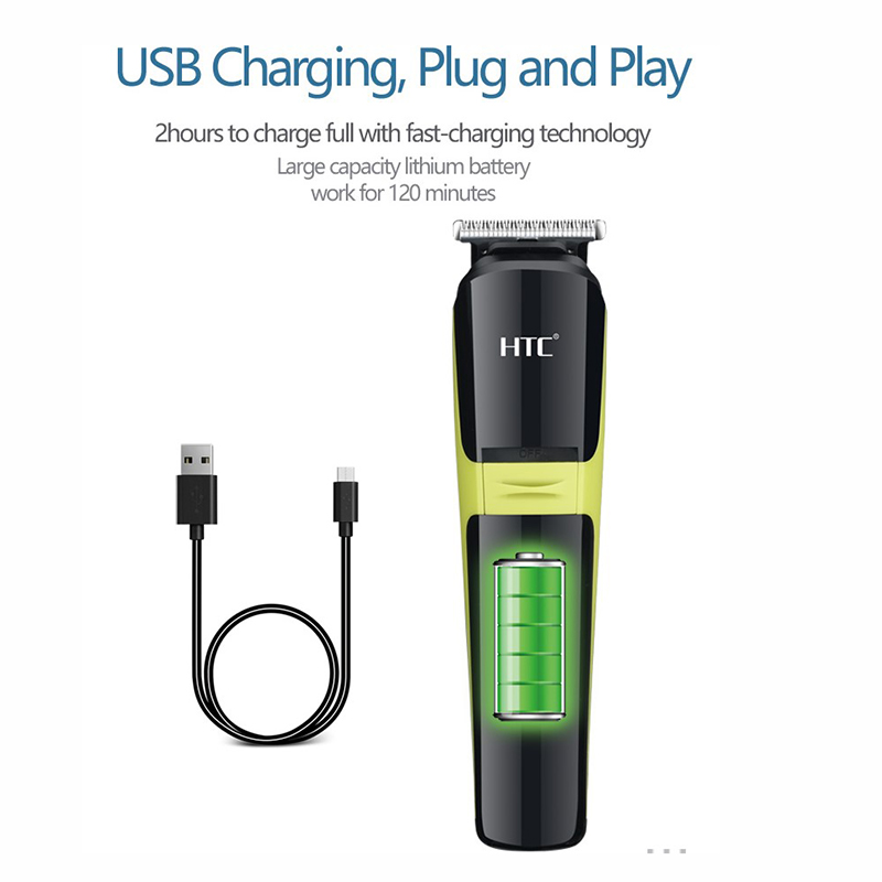 Picture of HTC AT-1322 Professional Clipper Trimmer Shaver 3 in 1 mens grooming care kit Rechargeable hair clipper Hair Trimmer.