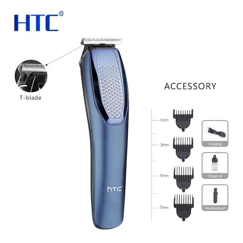 Picture of HTC AT-1210 Professional Hair Clipper Trimmer for Men Blue