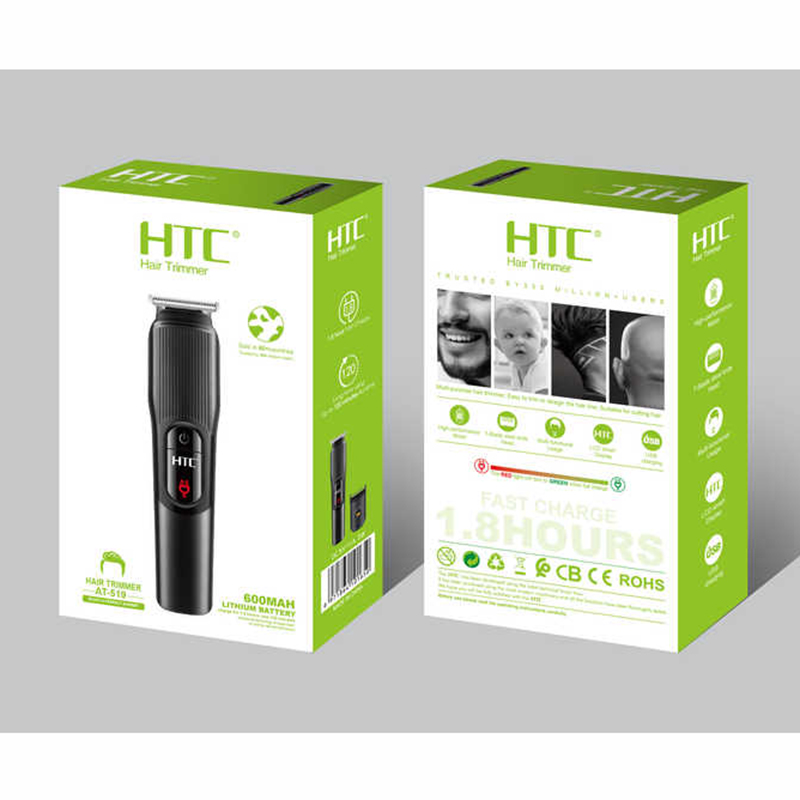 Picture of HTC AT-519 Lithium battery home use hair trimmer Indicator light powerful hair cutting machine