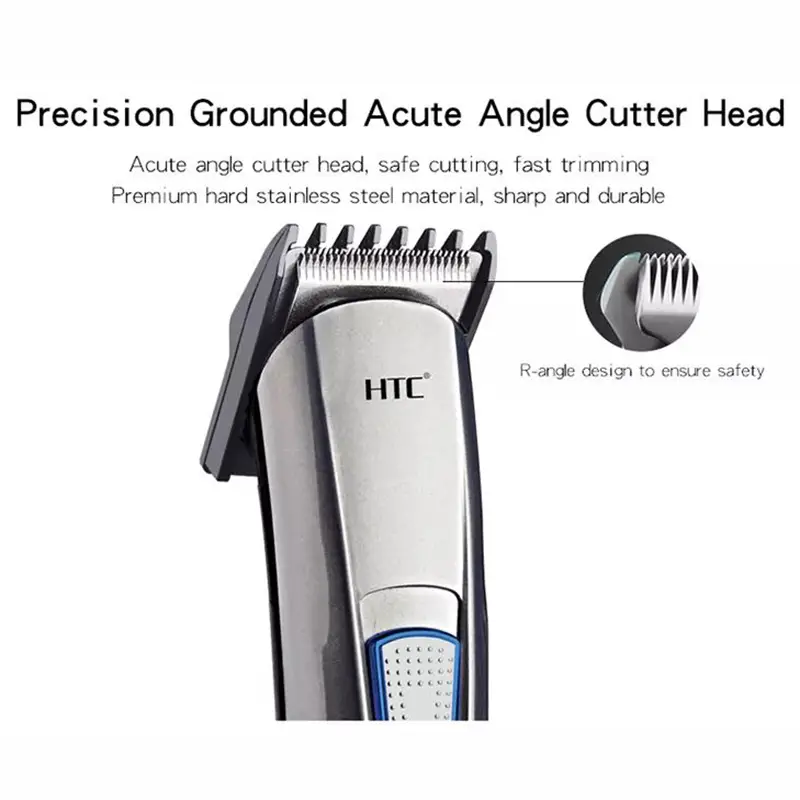 Picture of Htc At-522 Rechargeable Cordless Trimmer for Men  Black Trimmer  Trimmer For Men - Trimmer