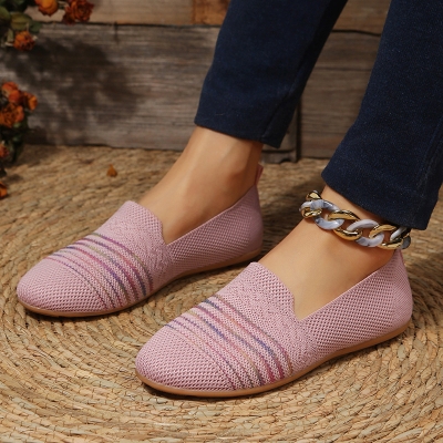 Picture of Japanese and Korean Trendy Knit Casual Flat Shoes for Women's