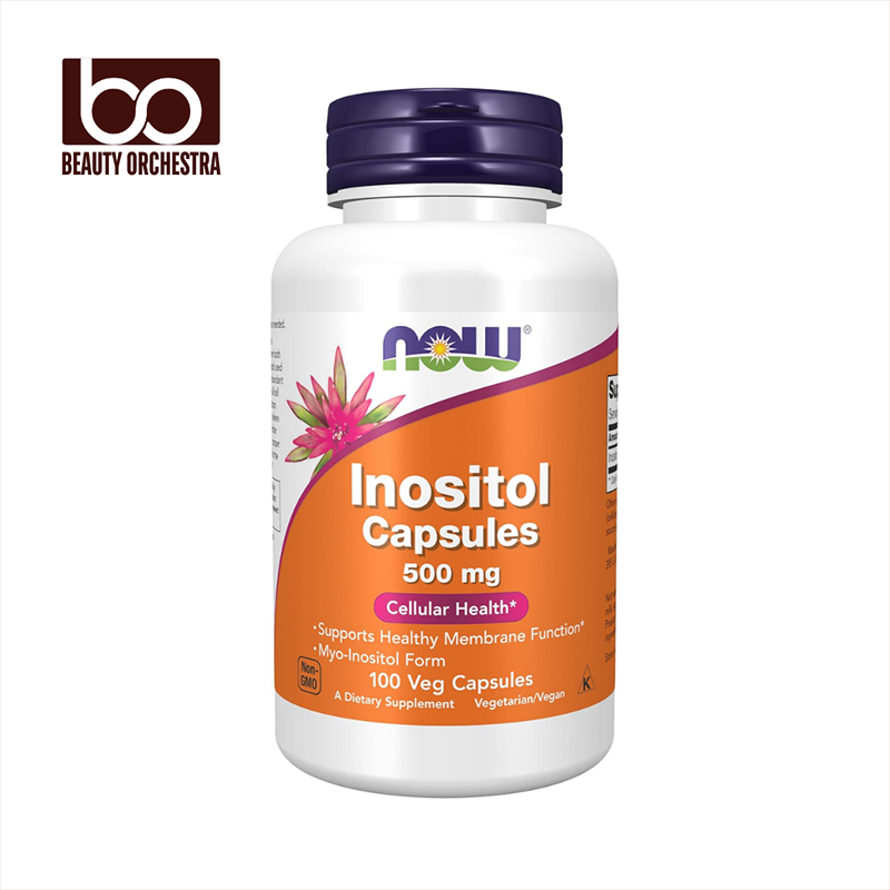 Picture of NOW Inositol 500 mg - 100 Veg Capsules