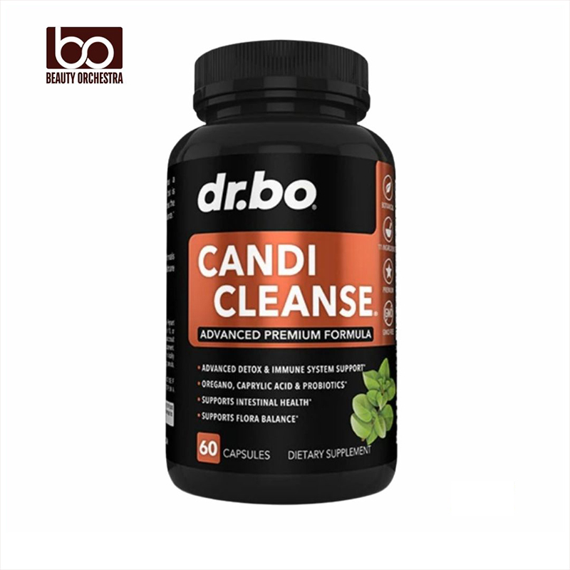 Picture of DR BO Candi Cleanse 60 counts, Anti Overgrowth Supplements for Women & Men - Extra Strength Balance Control Probiotic Complex Cleanser - Natural Oral Herbal Oregano & Caprylic Acid Capsules