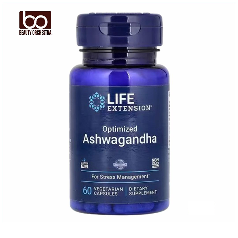 Picture of Life Extension, Optimized Ashwagandha, 125 mg, 60 Vegetarian Capsules