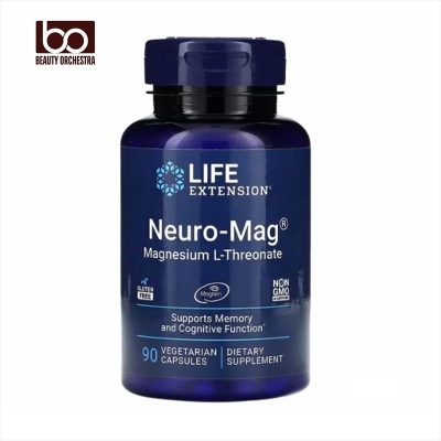 Picture of Life Extension, Neuro-Mag, Magnesium L-Threonate, 144 mg, 90 Vegetarian Capsules (48 mg per Capsule)