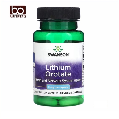 Picture of Swanson, Lithium Orotate, 5 mg, 60 Veggie Capsules