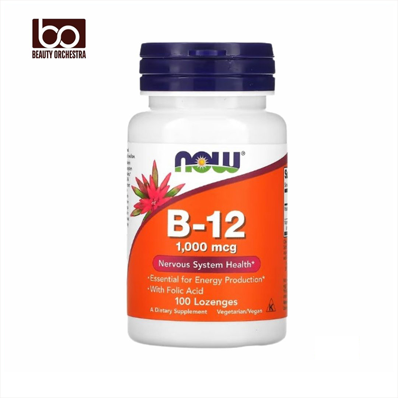 Picture of NOW Foods B12 1,000 mcg, 100 Lozenges