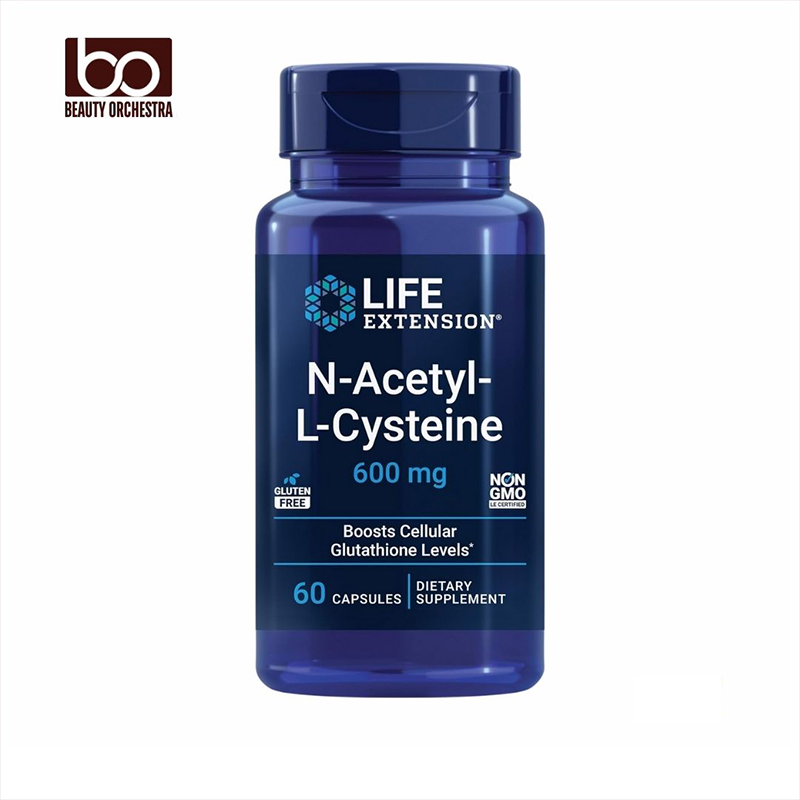 Picture of Life Extension N-Acetyl-L-Cysteine (NAC), Immune, Respiratory, Liver Health, NAC 600 mg, Potent antioxidant Support, Free-radicals, Easy to Absorb.