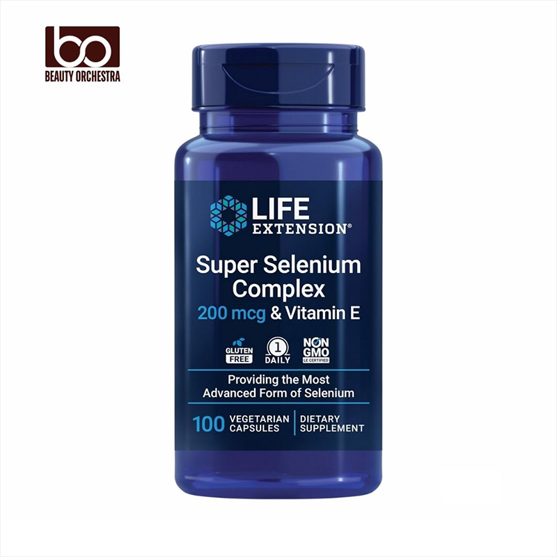 Picture of Life Extension Super Selenium Complex with Vitamin E – Cellular Health & Longevity Support – Gluten-Free, Non-GMO, Vegetarian 100 Capsules (Pack of 1)