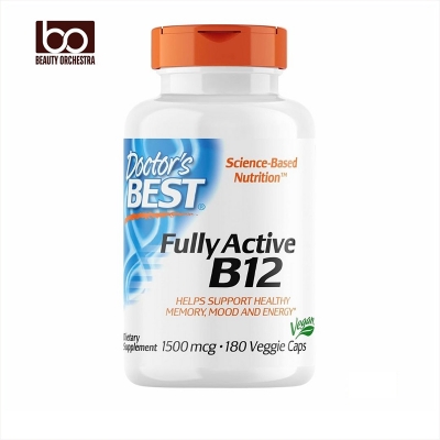 Picture of Doctor's Best Fully Active B12 1500 Mcg, Supports Energy, Mood, Circulation 180 Count
