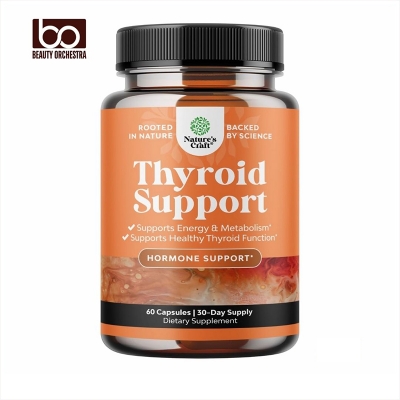 Picture of Nature's Craft Thyroid Support Supplement for Women - Thyroid Support for Weight Loss Mood and Natural Energy Pills - Wellness Supplement Women with Daily Vitamins- 60 capsules | 30-day supply dietary spplement