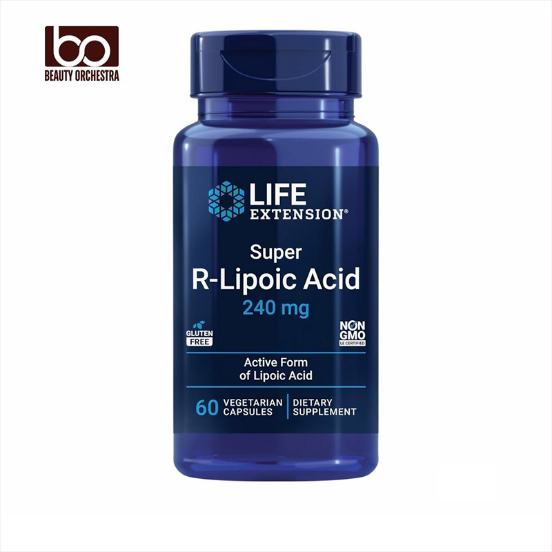 Picture of Life Extension Super R-Lipoic Acid 240 mg - Supports Cellular Energy - Supplement for Anti-Aging and Liver Health - Non-GMO Gluten-Free - 60 Vegetarian Capsules