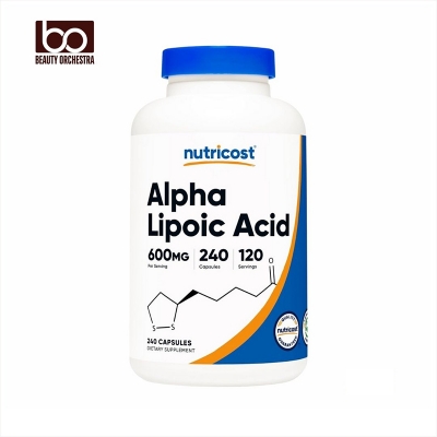 Picture of Nutricost Alpha Lipoic Acid 600mg Per Serving 240 Capsules - Gluten Free Vegetarian Capsules Soy Free & Non-GMO
