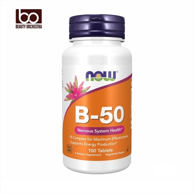Picture of NOW Foods Supplements Vitamin B-50 mg, Energy Production Nervous System Health - 100 Veg Capsules