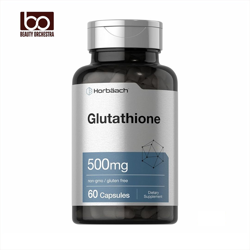 Picture of Horbaach Glutathione 500mg Reduced Supplement | 60 Capsules | Non-GMO & Gluten Free
