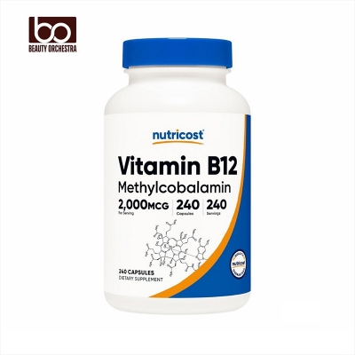 Picture of Nutricost Vitamin B12 (Methylcobalamin) 2000mcg 240 Capsules - Vegetarian Caps Non-GMO Gluten Free B12 Supplement