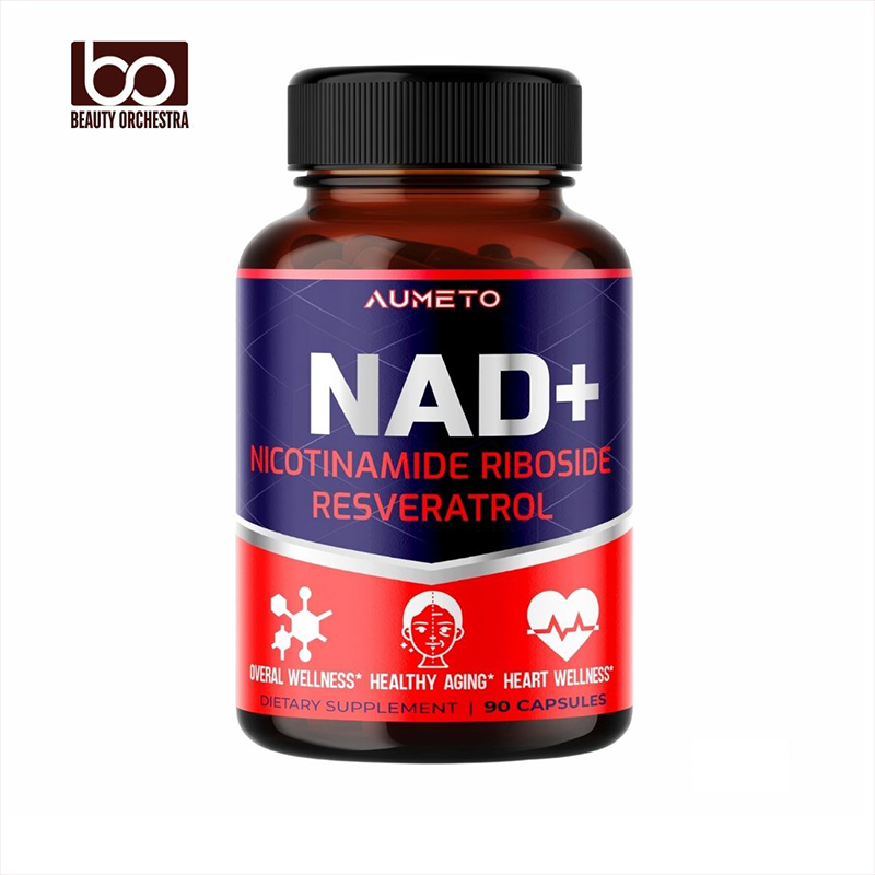 Picture of AUMETO NAD+ Supplement with Nicotinamide Riboside NR Resveratrol Quercetin - Cellular Energy & Repair Vitality Healthy Aging (90 Count