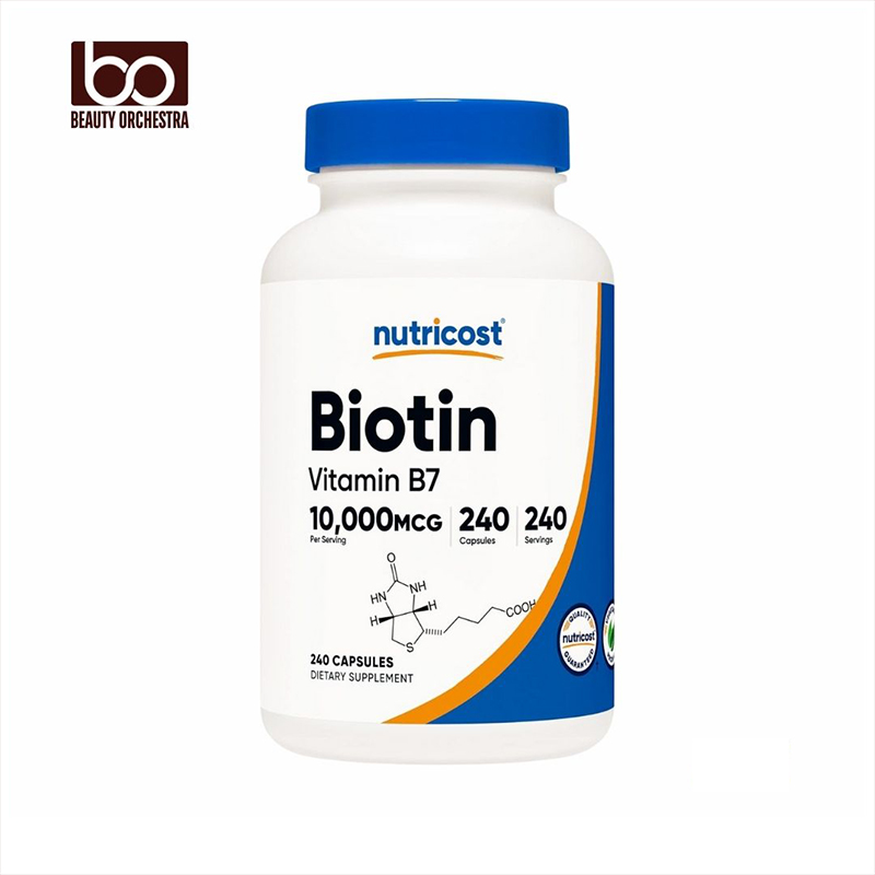 Picture of Nutricost Biotin (Vitamin B7) 10,000mcg Vitamin Supplement 240 Capsules - Vegetarian Gluten Free Quick Release Non-GMO