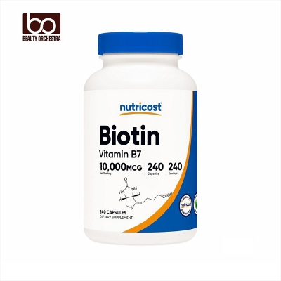 Picture of Nutricost Biotin (Vitamin B7) 10,000mcg Vitamin Supplement 240 Capsules - Vegetarian Gluten Free Quick Release Non-GMO