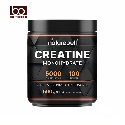 Picture of NatureBell Creatine Monohydrate Powder 500 Grams 5000mg Per Serving Unflavored Micronized Creatine Powder - Pre Workout | Keto | Vegan | Dissolves Easy | Filler Free - 100 Servings (1.1Lb)